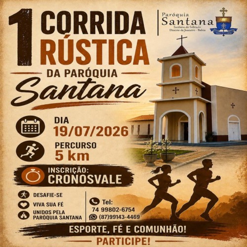 1ª CORRIDA RUSTICA DA PAROQUIA SANTANA