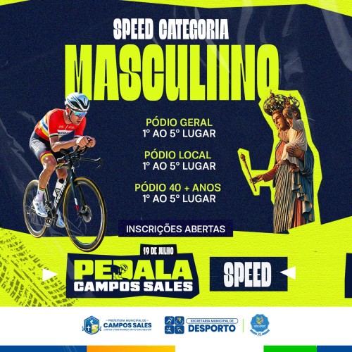 PEDALA CAMPOS SALES CICLISMO SPEED – EDIÇÃO 2025