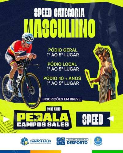 PEDALA CAMPOS SALES CICLISMO SPEED – EDIÇÃO 2025